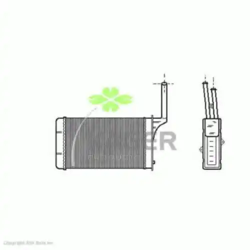 Радиатор печки KAGER 32-0094