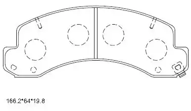 PAD KIT, DISC BRAKE KD2441 ASIMCO