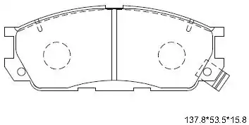PAD KIT, DISC BRAKE KD3702 ASIMCO