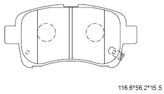 PAD KIT, DISC BRAKE KD3718 ASIMCO