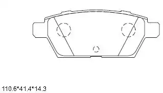 PAD KIT, DISC BRAKE KD3756 ASIMCO