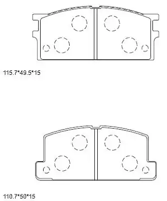 PAD KIT, DISC BRAKE KD4347 ASIMCO
