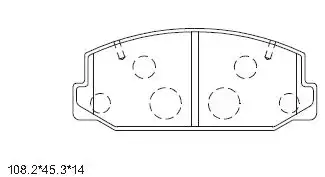 PAD KIT, DISC BRAKE KD7765 ASIMCO