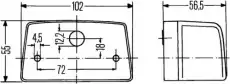 Фонарь габаритный HELLA 2KA 998 523-007