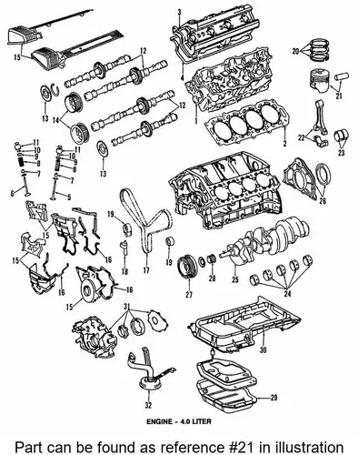 PISTON ASSY 131015003001 TOYOTA / LEXUS