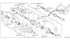 3975210E12 Пыльник (ORG) NISSAN
