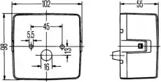 Фонарь задний HELLA 2SE 004 623-007