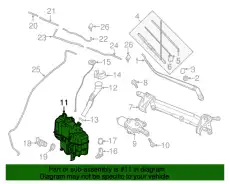 RESERVOIR ASSY, WINDSHIELD GJR967481A MAZDA