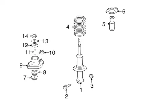 SPRING, SUSPENSION 4140A115 MITSUBISHI