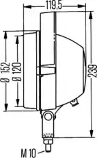 Фара HELLA 1G3 005 760-011
