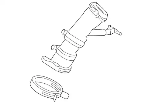 Molded Heater Hose LR048474 LAND ROVER