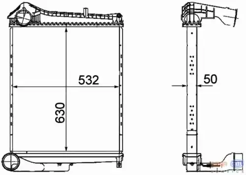 Интеркулер HELLA 8ML 376 756-091