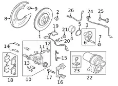 ДАТЧИК ТОРМОЗНОЙ LR LAND ROVER LR116999