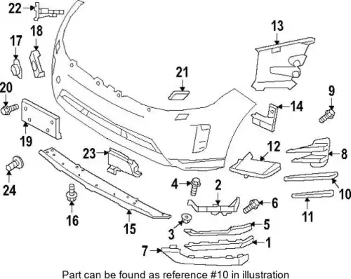 Решетка бампера LAND ROVER LR128217