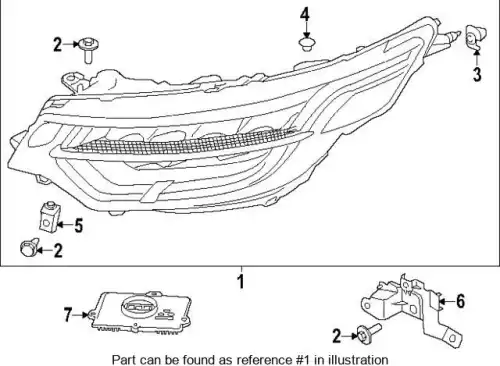 HEADLAMP AND FLASHER LR118866 LAND ROVER