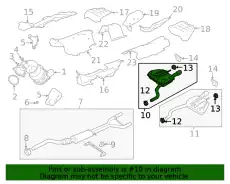 Глушитель правый T2H41058 JAGUAR