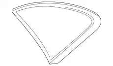 Side window 974845297H PORSCHE