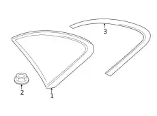 Side window 974845297H PORSCHE
