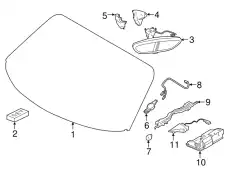 Стекло лобовое 982845099E PORSCHE