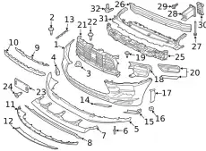 95B807156CG2X Лючок буксировачный перед. бампер PORSCHE