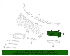 Решетка бампера PORSCHE 9Y0807681COK1