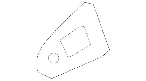 Уплотнитель двери PORSCHE 9Y0837210A
