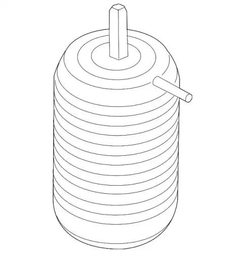 air spring 95B616001G PORSCHE