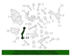Axle guide 9P1505223B PORSCHE