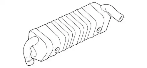 MAIN EXHAUST MUFFLER 9P1251053A PORSCHE