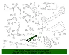 Рычаг подвески PORSCHE 9P1505311