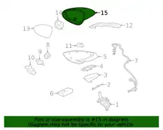 КОРПУС ЗЕРКАЛА 9Y1857527AG2X PORSCHE