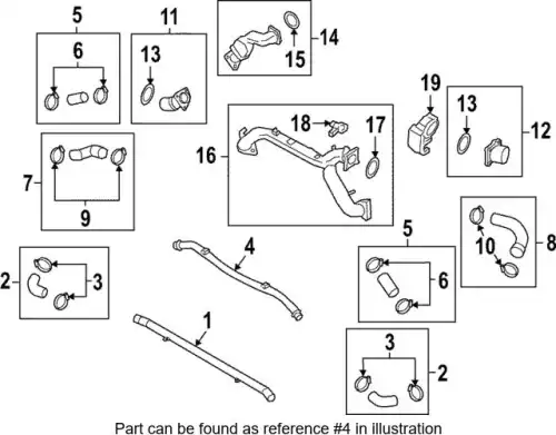 Pressure pipe PAB14594200 PORSCHE