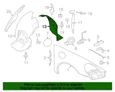 Подкрылок PORSCHE 99150450305