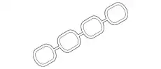Прокладка коллектора PORSCHE 9A712904900