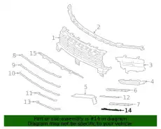 Trim Rhodium Silver Metall 9Y0807246AM7U PORSCHE