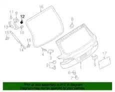 Clamping nut N90570805 PORSCHE