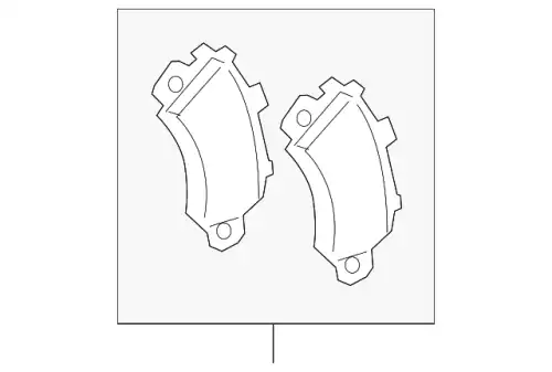 Тормозные колодки дисковые PORSCHE 9Y0698151T