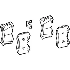 PAD KIT, DISC BRAKE 0446511020 TOYOTA / LEXUS