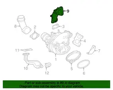ELBOW, COMPRESSOR 1727536010 TOYOTA / LEXUS