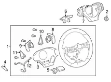 WHEEL ASSY, STEERING 4510030E70C4 TOYOTA / LEXUS