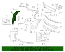EXTENSION, FR BUMPER 5211276912 TOYOTA / LEXUS