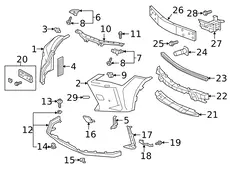 EXTENSION, FR BUMPER 5211376902 TOYOTA / LEXUS