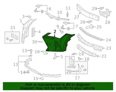 EXTENSION, FR BUMPER 5211376910 TOYOTA / LEXUS