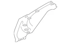PLATE, RADIATOR COVE 5329150080 TOYOTA / LEXUS