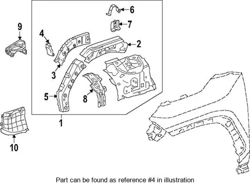 5378542010 КРОНШТЕЙН TOYOTA / LEXUS