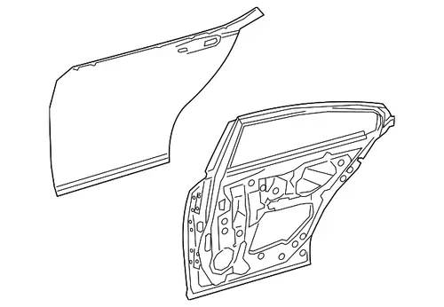 PANEL SUB-ASSY, RR D 6700333310 TOYOTA / LEXUS