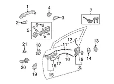Ручка двери TOYOTA / LEXUS 6760648010C0
