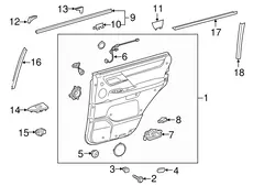 PANEL ASSY, RR DOOR 6763060S10C9 TOYOTA / LEXUS