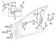 Ручка двери TOYOTA / LEXUS 6922033071E0