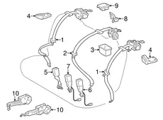 GUIDE ASSY, RR SEAT 7334033010A8 TOYOTA / LEXUS